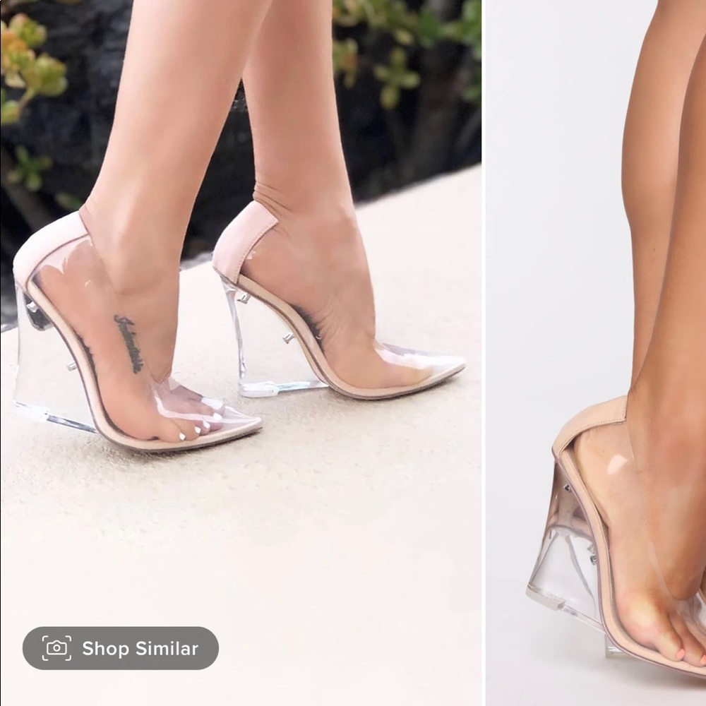 Fashion Nova She’s All Clear Here Wedge